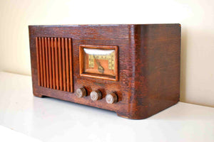 Pre-War Artisan Handcrafted Wood 1941 Coronado Model 906 Vacuum Tube AM Radio Loud Receives Like a Champ!