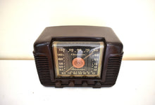 Load image into Gallery viewer, Timber Brown Bakelite 1946 Crosley Model 66-TA Vacuum Tube AM Shortwave Radio Frequency Reception King! Loud and Clear!