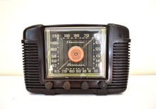 Load image into Gallery viewer, Timber Brown Bakelite 1946 Crosley Model 66-TA Vacuum Tube AM Shortwave Radio Frequency Reception King! Loud and Clear!