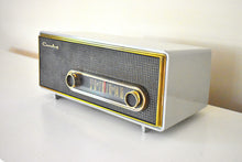 Load image into Gallery viewer, Uber Modern Design Gray 1956 Crosley Ranchero T-60GY AM Vacuum Tube Radio Excellent Plus Condition Stylistically Ahead Of Its Time!