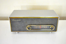 Load image into Gallery viewer, Uber Modern Design Gray 1956 Crosley Ranchero T-60GY AM Vacuum Tube Radio Excellent Plus Condition Stylistically Ahead Of Its Time!