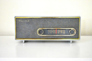 Uber Modern Design Gray 1956 Crosley Ranchero T-60GY AM Vacuum Tube Radio Excellent Plus Condition Stylistically Ahead Of Its Time!