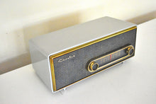 Load image into Gallery viewer, Uber Modern Design Gray 1956 Crosley Ranchero T-60GY AM Vacuum Tube Radio Excellent Plus Condition Stylistically Ahead Of Its Time!