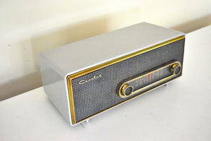 Uber Modern Design Gray 1956 Crosley Ranchero T-60GY AM Vacuum Tube Radio Excellent Plus Condition Stylistically Ahead Of Its Time!