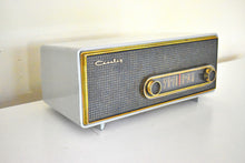 Load image into Gallery viewer, Uber Modern Design Gray 1956 Crosley Ranchero T-60GY AM Vacuum Tube Radio Excellent Plus Condition Stylistically Ahead Of Its Time!