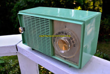 Load image into Gallery viewer, SOLD! - Aug 19, 2017 - BLUETOOTH MP3 READY SEA GREEN 1959 General Electric Model T-129C Tube Radio - [product_type} - General Electric - Retro Radio Farm