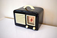 Charger l&#39;image dans la galerie, Ebony and Ivory 1947 General Television Model 100-1 Vacuum Tube AM Radio Works Great! Excellent Plus Condition!