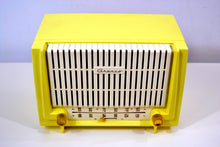画像をギャラリービューアに読み込む, SOLD! - Oct. 25, 2018 - Lemon Yellow 1955 Granco Model 7TAF AM/FM Tube Antique Radio Extremely Rare and Sounds Great! - [product_type} - Granco - Retro Radio Farm