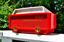 Load image into Gallery viewer, SOLD! - Sept 24, 2017 - RED RIDING HOOD Mid Century Retro Vintage 1956 Olympic Model 552 Tube AM Radio Totally Sick! - [product_type} - Olympic - Retro Radio Farm
