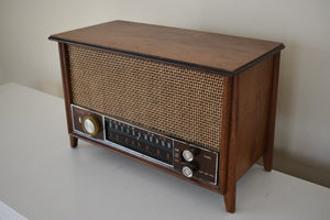 Bluetooth Ready To Go - Tableau Wood 1963 Zenith Model K731 AM FM Vacuum Tube Radio Sounds Fantastic!