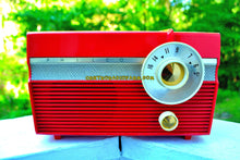 Load image into Gallery viewer, SOLD! - Dec. 6, 2017 - FLAME RED Mid Century Jet Age Retro 1959 Philco Model E-812-124 Tube AM Radio Totally Awesome!! - [product_type} - Philco - Retro Radio Farm