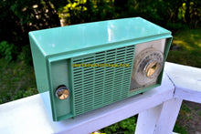Charger l&#39;image dans la galerie, SOLD! - Aug 19, 2017 - BLUETOOTH MP3 READY SEA GREEN 1959 General Electric Model T-129C Tube Radio - [product_type} - General Electric - Retro Radio Farm