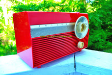 Load image into Gallery viewer, SOLD! - Dec. 6, 2017 - FLAME RED Mid Century Jet Age Retro 1959 Philco Model E-812-124 Tube AM Radio Totally Awesome!! - [product_type} - Philco - Retro Radio Farm