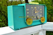 Charger l&#39;image dans la galerie, SOLD! - Dec 8, 2017 - TURQUOISE Mid-Century Retro Vintage 1959 Philco Model G755-124 AM Tube Clock Radio Totally Restored! - [product_type} - Philco - Retro Radio Farm