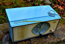 画像をギャラリービューアに読み込む, SOLD! - July 8, 2018 - WEDGEWOOD BLUE Retro Mid Century Vintage 1965 Arvin Model 53R05 AM Tube Clock Radio Works Great Looks Great! - [product_type} - Arvin - Retro Radio Farm