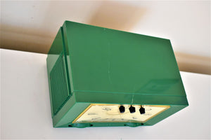 グラスグリーン 1954 Philco Model C724 真空管AMクロックラジオ レアモデル サウンド抜群！