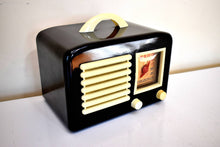 Charger l&#39;image dans la galerie, Ebony and Ivory 1947 General Television Model 100-1 Vacuum Tube AM Radio Works Great! Excellent Plus Condition!