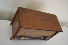 Load image into Gallery viewer, Bluetooth Ready To Go - Tableau Wood 1963 Zenith Model K731 AM FM Vacuum Tube Radio Sounds Fantastic!