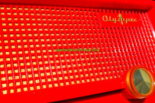 Charger l&#39;image dans la galerie, SOLD! - Sept 24, 2017 - RED RIDING HOOD Mid Century Retro Vintage 1956 Olympic Model 552 Tube AM Radio Totally Sick! - [product_type} - Olympic - Retro Radio Farm