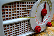 Charger l&#39;image dans la galerie, SOLD! - Aug 6. 2017 - AM FM GREY AND MAROON Mid Century Retro Vintage 1953 Stewart Warner Model 9166 Tube Radio Rare Functional and Sounds Dreamy! - [product_type} - Stewart Warner - Retro Radio Farm