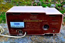 Charger l&#39;image dans la galerie, SOLD! - May 4, 2017 - FIFTH AVENUE PINK Mid Century Retro Jetsons 1957 Bulova Model 120 Tube AM Clock Radio Excellent Condition! - [product_type} - Bulova - Retro Radio Farm