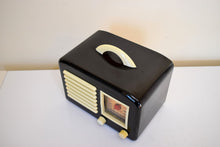 Load image into Gallery viewer, Ebony and Ivory 1947 General Television Model 100-1 Vacuum Tube AM Radio Works Great! Excellent Plus Condition!