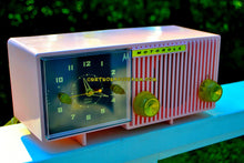 Load image into Gallery viewer, SOLD! - Aug 7, 2017 - CHERRY BLOSSOM PINK Mid Century Retro Vintage Antique Motorola 1959 Model 5C12P Clock Radio Tube AM Clock Radio vErY pInK! - [product_type} - Motorola - Retro Radio Farm