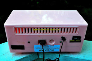SOLD! - Sept 6, 2017 - BLUETOOTH MP3 READY - BUBBLE GUM Pink Vintage 1955 Admiral Model 244 AM Tube Radio Works Great! - [product_type} - Admiral - Retro Radio Farm