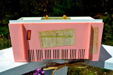 Load image into Gallery viewer, SOLD! - May 26, 2017 - PASTEL PINK Mid Century Retro Jetsons 1956 Olympic Model 555 AM Clock Radio Excellent Plus Condition! - [product_type} - Olympic - Retro Radio Farm