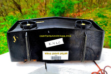 Load image into Gallery viewer, SOLD! - Nov 27, 2017 - BLUETOOTH MP3 READY - Panther Black Retro Jetsons 1959 Motorola Model 57R Tube AM Clock Radio Totally Restored! - [product_type} - Motorola - Retro Radio Farm