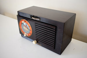 アンバーブラウン 1949 ゼネラル・エレクトリック モデル 66 真空管 AM ラジオ 上品な見た目でリッチなサウンド!