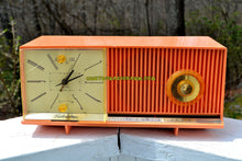 Load image into Gallery viewer, SOLD! - Dec. 6, 2017 - PEACH PINK Mid Century Retro Jetsons 1958 Silvertone Model 90235 AM Clock Radio Totally Restored! - [product_type} - Silvertone - Retro Radio Farm