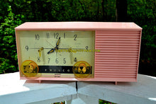 Charger l&#39;image dans la galerie, SOLD! - May 8, 2017 - DAISY PINK Mid-Century Retro Vintage 1959 Philco Model F-762-124 AM Tube Clock Radio Totally Restored! - [product_type} - Philco - Retro Radio Farm