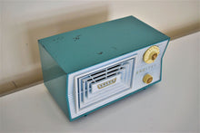 Load image into Gallery viewer, Mariner Blue White 1955 Admiral Model 5C48N AM Vacuum Tube Radio Rare Colors Sounds Great!