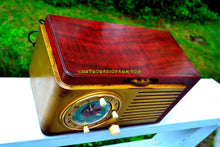 Load image into Gallery viewer, Sold! - Oct 21, 2017 - BLUETOOTH MP3 READY - BURLED TOP Art Deco 1952 General Electric Model 521F AM Brown Bakelite Tube Clock Radio - [product_type} - General Electric - Retro Radio Farm