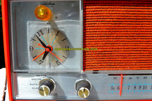 SOLD! - Nov 18, 2017 - CLEMENTINE ORANGE Mid Century Vintage 1960s Heathkit Model GR-38 AM Solid State Radio Impossible Rare Color Industrial Quality! - [product_type} - Heathkit - Retro Radio Farm