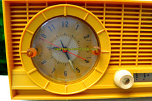 Load image into Gallery viewer, SOLD! - Sept 23, 2017 - MUSTARD Yellow Mid Century Vintage 1961 Travler 63C301 AM Tube Radio Pristine and Rare As Can Be! - [product_type} - Travler - Retro Radio Farm
