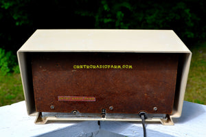 SOLD! - Dec 24, 2017 -  MAD FOR PLAID Ivory 1954 Capehart Model T-54 AM Tube Radio Totally Restored! - [product_type} - Capehart - Retro Radio Farm