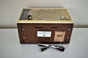 AM FM Solid Wood Cabinet 1964 Zenith Model H845 Vacuum Tube Radio Sounds Looks Works Like A Champ!