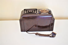 Load image into Gallery viewer, Mocha Brown Bakelite 1946 Automatic Model 614X Vacuum Tube AM Radio Sounds Great Beautiful Design!