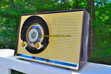Load image into Gallery viewer, SOLD! - Oct 30, 2017 - CHOCOLATE BROWN Mid Century Sputnik Era Vintage 1957 General Electric 862 Tube AM Radio Near Mint! - [product_type} - General Electric - Retro Radio Farm