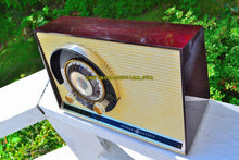 Load image into Gallery viewer, SOLD! - Oct 30, 2017 - CHOCOLATE BROWN Mid Century Sputnik Era Vintage 1957 General Electric 862 Tube AM Radio Near Mint! - [product_type} - General Electric - Retro Radio Farm