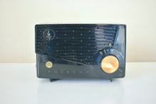 画像をギャラリービューアに読み込む, Bluetooth 準備完了 - キューブ ブラック 1957 エマーソン モデル 851 AM 真空管ラジオ ブラック ビューティー!!