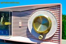 Charger l&#39;image dans la galerie, SOLD! - Aug 2, 2014 - MID-CENTURY MARVEL Pink Retro Jetsons Late 50&#39;s early 60&#39;s Motorola C23P Tube AM Clock Radio WORKS! - [product_type} - Motorola - Retro Radio Farm