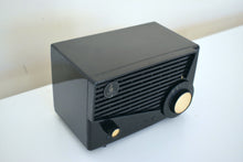 Charger l&#39;image dans la galerie, Bluetooth Ready To Go - Cube Black 1957 Emerson Model 851 AM Vacuum Tube Radio Black Beauty!!