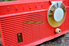 Load image into Gallery viewer, SOLD! - July 21, 2017 - BLUETOOTH MP3 READY - Salmon Pink Retro Mid Century Jetsons Vintage 1958 Philco E-814-124 AM Tube Radio Sounds Great! - [product_type} - Philco - Retro Radio Farm