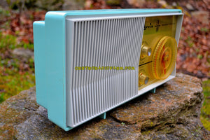SOLD! - Dec. 18, 2017 - BLUETOOTH MP3 READY - AM FM TURQUOISE Retro Mid Century Jetsons Vintage 1962 Arvin Model 31R26 Tube Radio Amazing! - [product_type} - Arvin - Retro Radio Farm