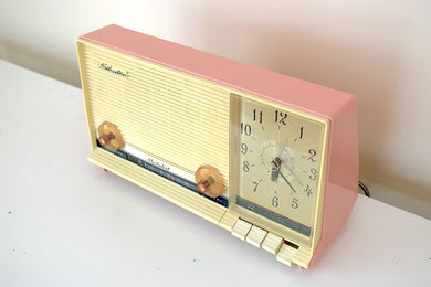 Flamingo Pink 1961 Silvertone Sears Roebuck Model 1041 