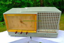 Load image into Gallery viewer, SOLD! - Dec 26, 2018 - Sage Green Mid Century Retro Vintage 1956 Arvin Model 957T AM Tube Clock Radio Works Great! - [product_type} - Arvin - Retro Radio Farm
