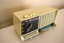 Load image into Gallery viewer, Snow White 1960 GE General Electric Model C-450B AM Vintage Radio Sounds Terrific Rare Color Combo!